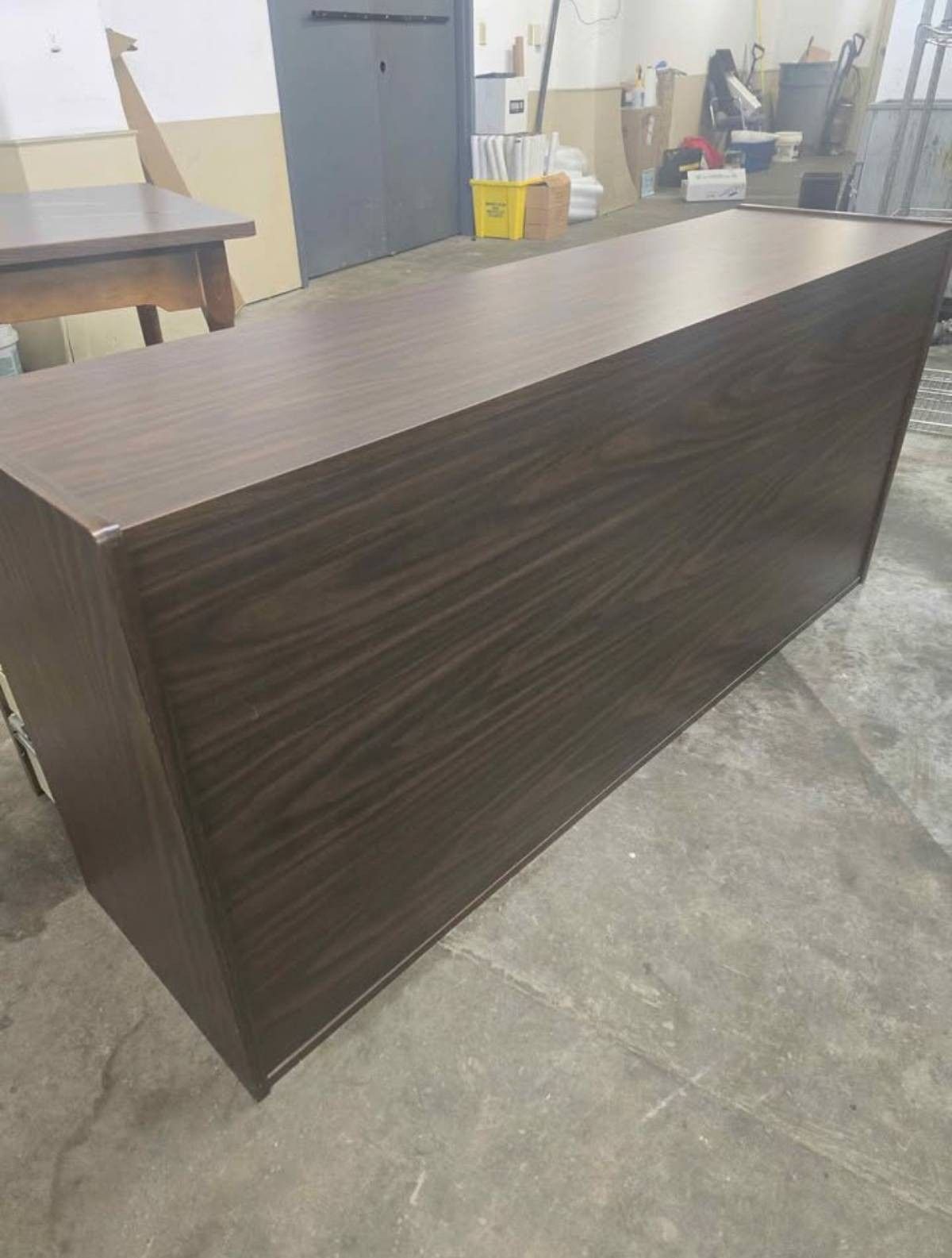 Dark Wood 4-Drawer Storage Cabinet / Dresser – Solid Condition